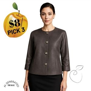 JOANNA PLUS SNAKE PRINT JACKET SZ 2X